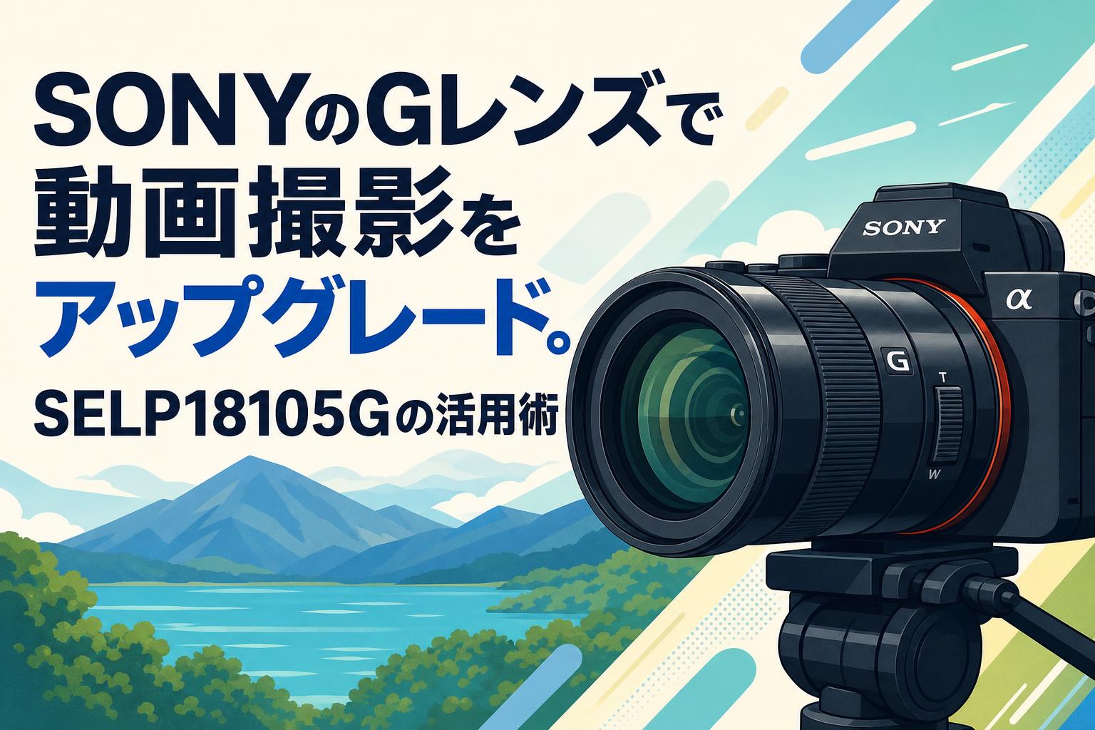 SONYのGレンズで動画撮影をアップグレード。SELP18105Gの活用術