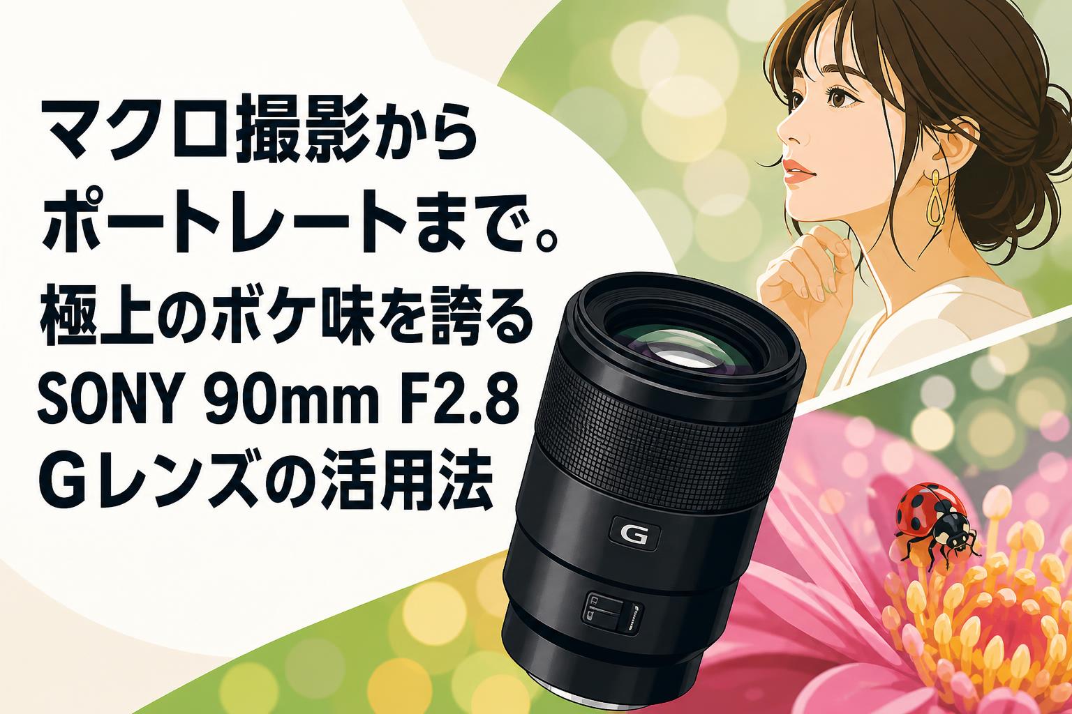 マクロ撮影からポートレートまで。極上のボケ味を誇るSONY 90mm F2.8 Gレンズの活用法