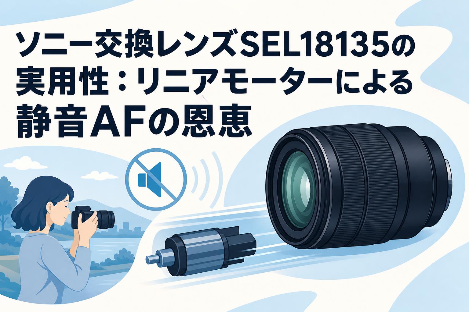 ソニー交換レンズSEL18135の実用性：リニアモーターによる静音AFの恩恵