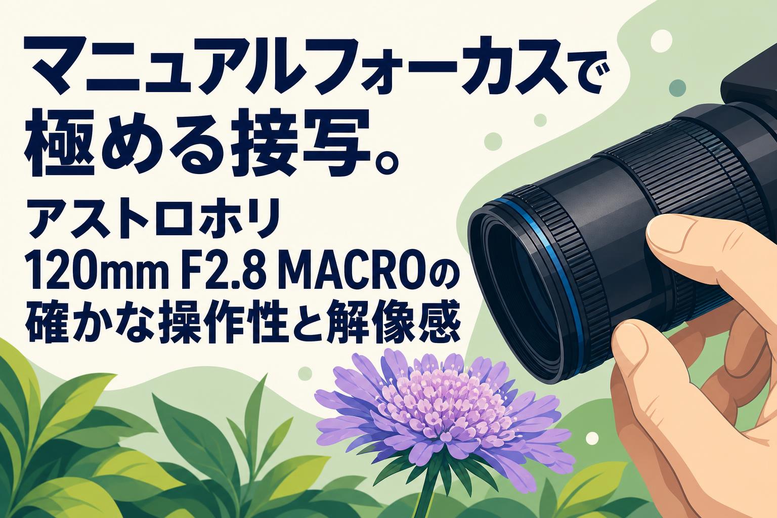 マニュアルフォーカスで極める接写。アストロホリ 120mm F2.8 MACROの確かな操作性と解像感