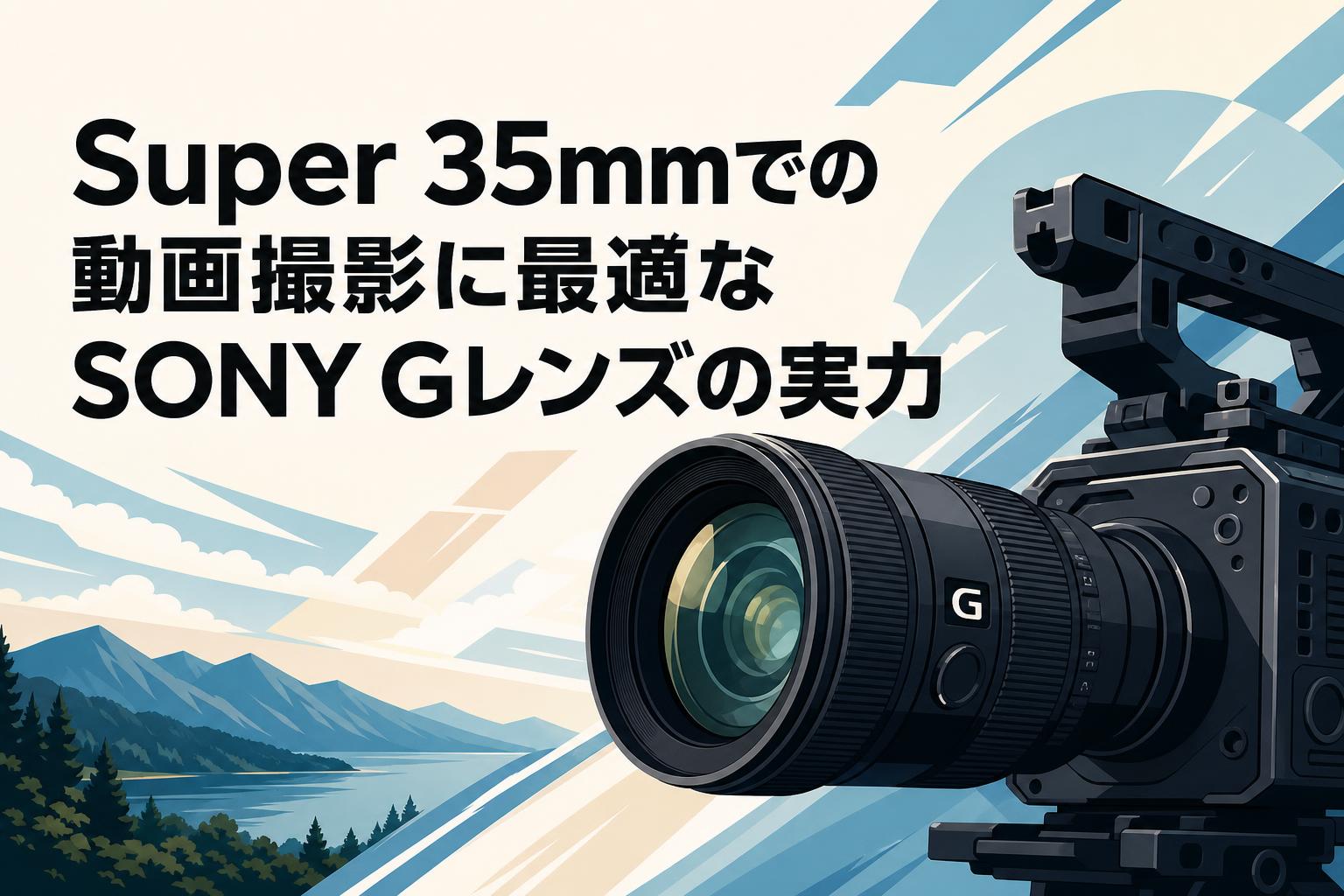 Super 35mmでの動画撮影に最適なSONY Gレンズの実力