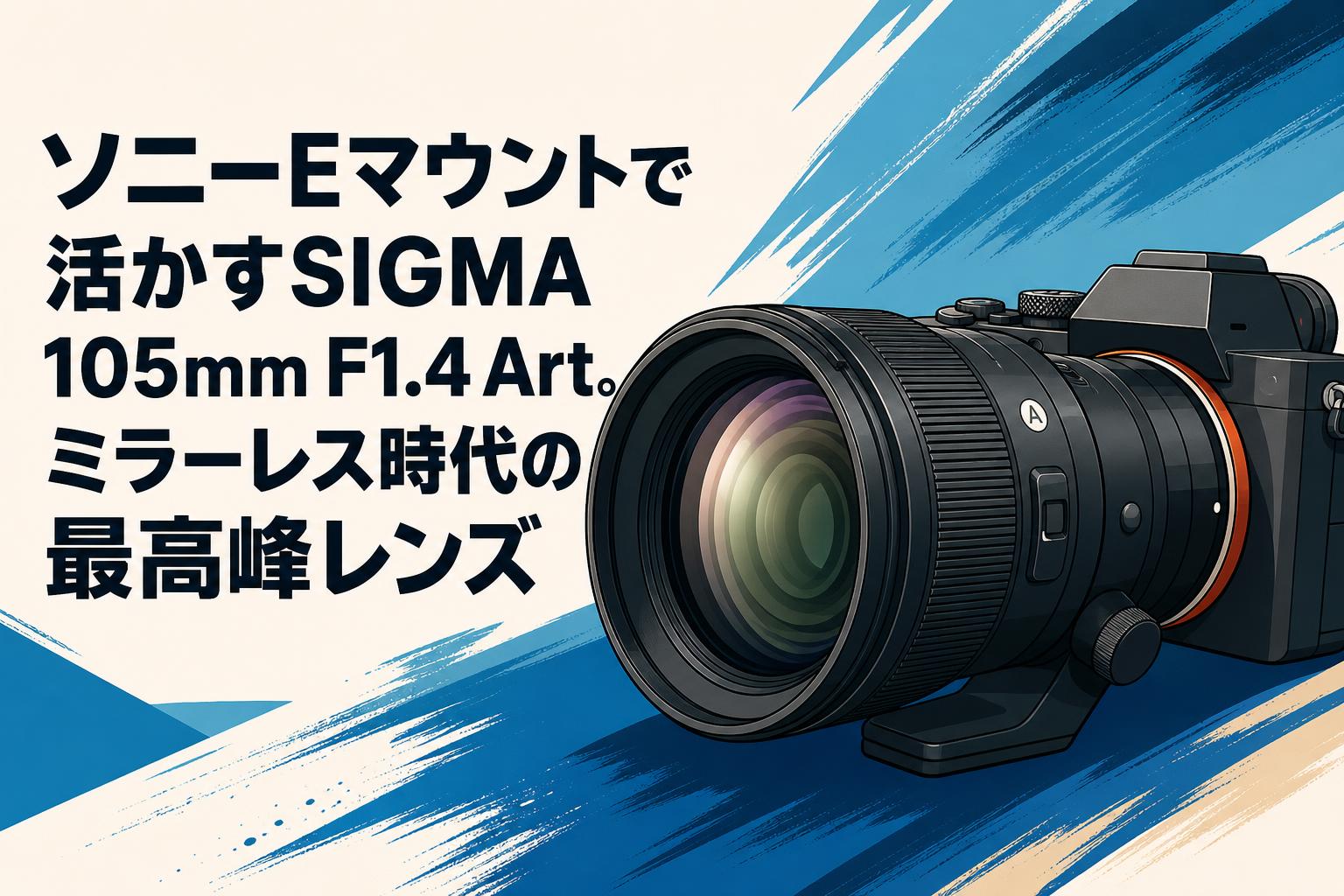 ソニーEマウントで活かすSIGMA 105mm F1.4 Art。ミラーレス時代の最高峰レンズ