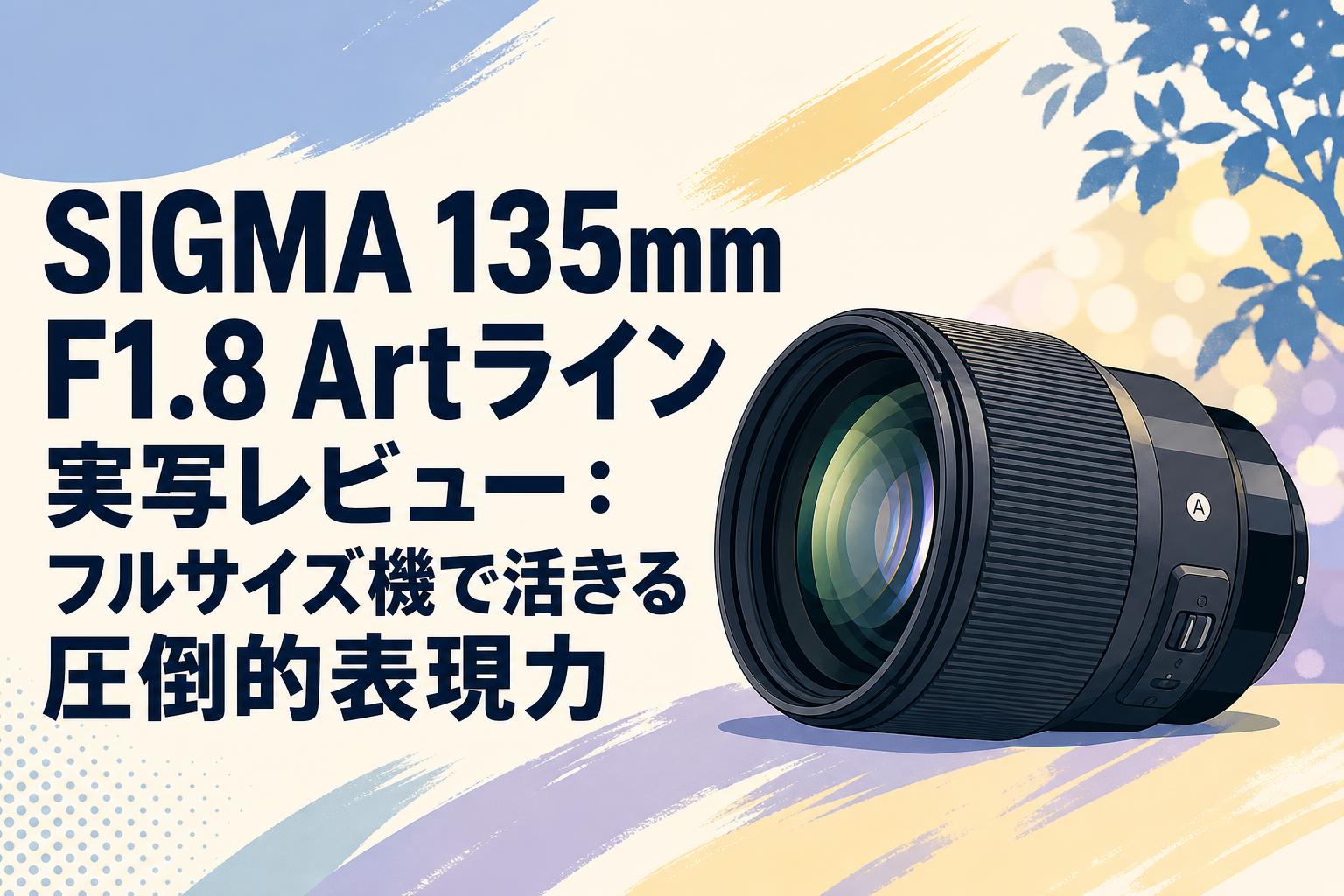 SIGMA 135mm F1.8 Artライン実写レビュー：フルサイズ機で活きる圧倒的表現力