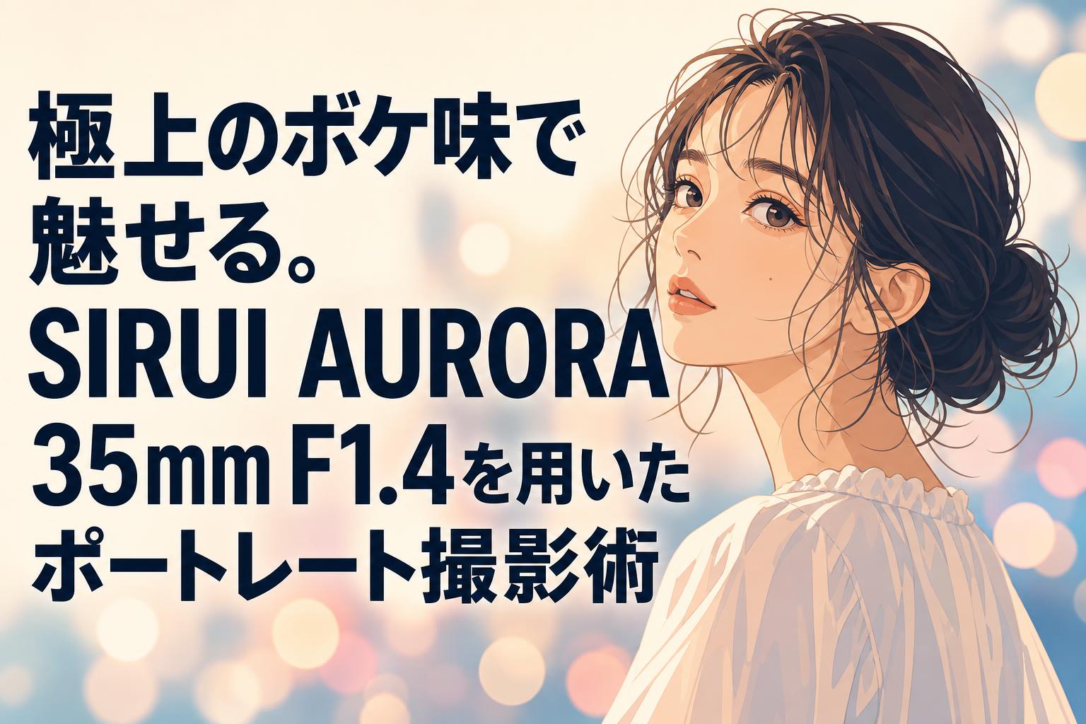 極上のボケ味で魅せる。SIRUI AURORA 35mm F1.4を用いたポートレート撮影術