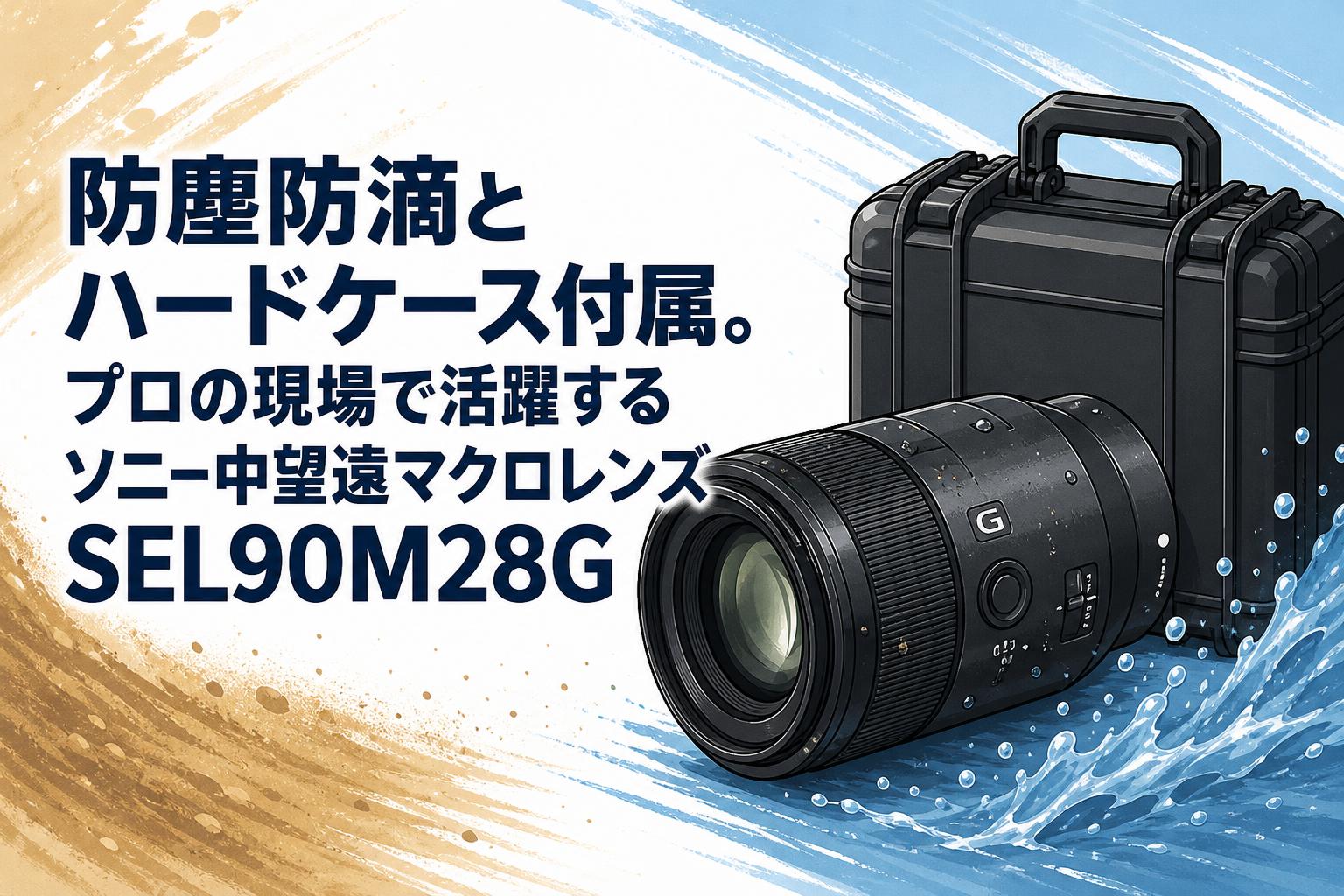 防塵防滴とハードケース付属。プロの現場で活躍するソニー中望遠マクロレンズSEL90M28G