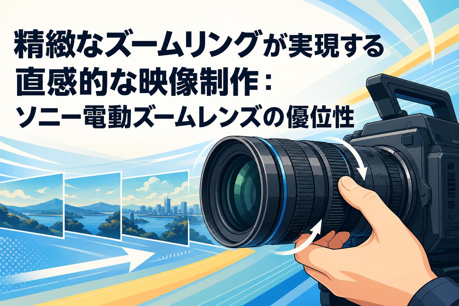 精緻なズームリングが実現する直感的な映像制作：ソニー電動ズームレンズの優位性