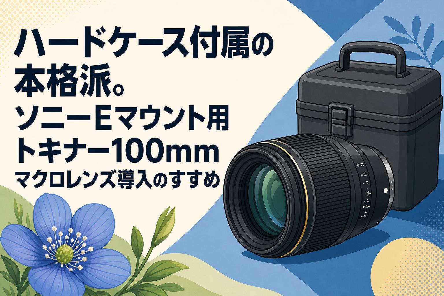 ハードケース付属の本格派。ソニーEマウント用トキナー100mmマクロレンズ導入のすすめ