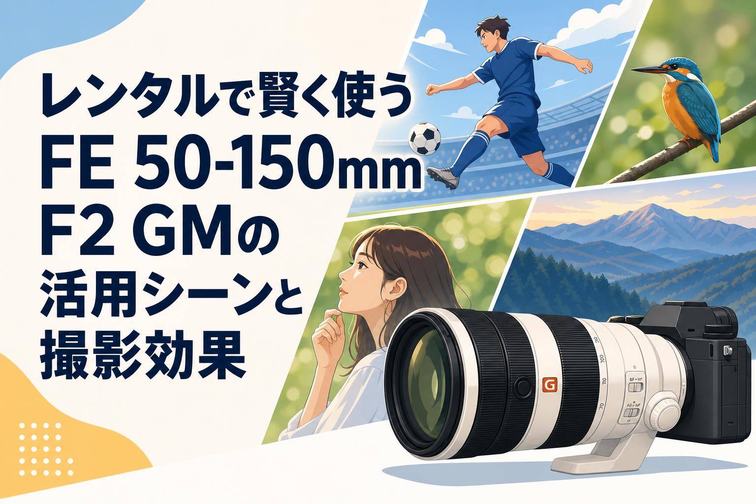 レンタルで賢く使うFE 50-150mm F2 GMの活用シーンと撮影効果