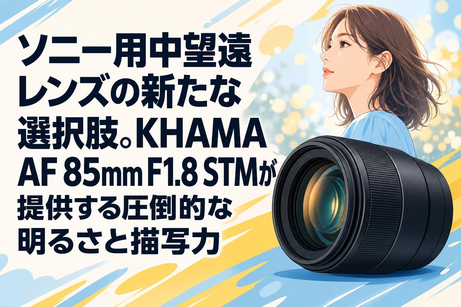 ソニー用中望遠レンズの新たな選択肢。KHAMA AF 85mm F1.8 STMが提供する圧倒的な明るさと描写力