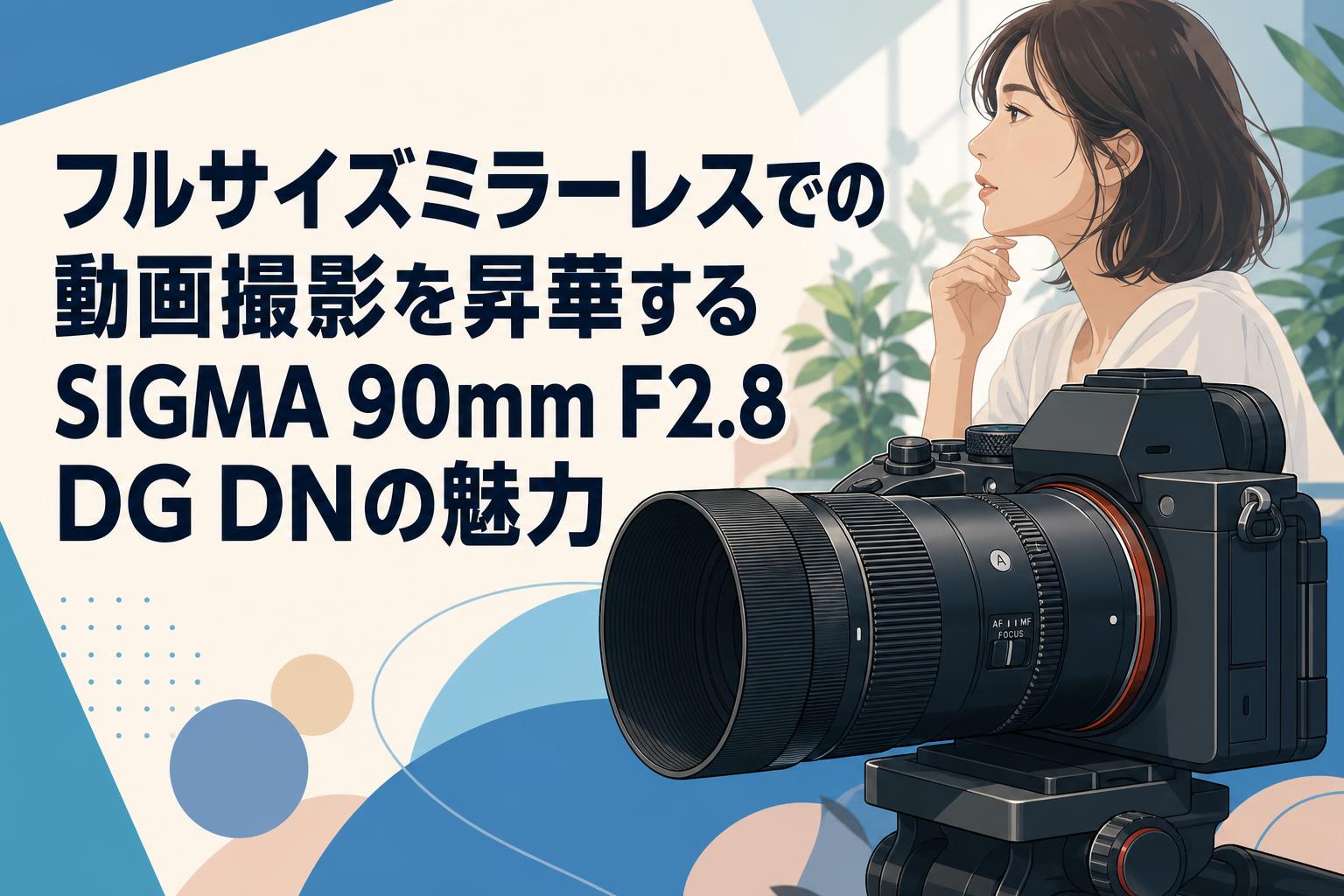フルサイズミラーレスでの動画撮影を昇華するSIGMA 90mm F2.8 DG DNの魅力