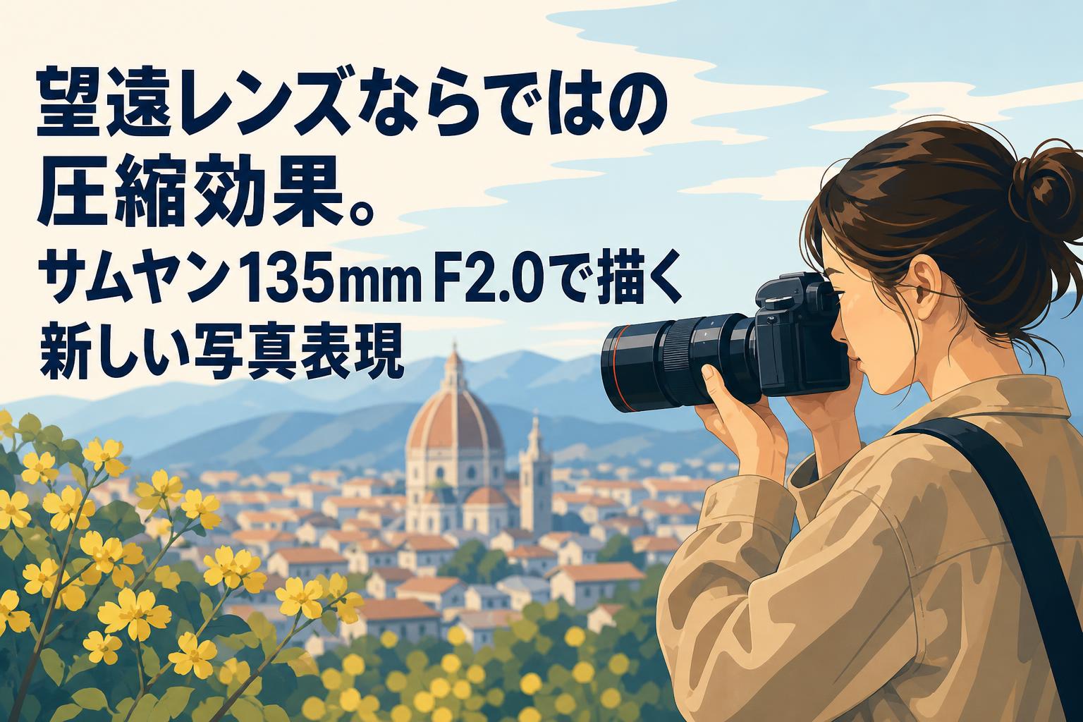望遠レンズならではの圧縮効果。サムヤン135mm F2.0で描く新しい写真表現