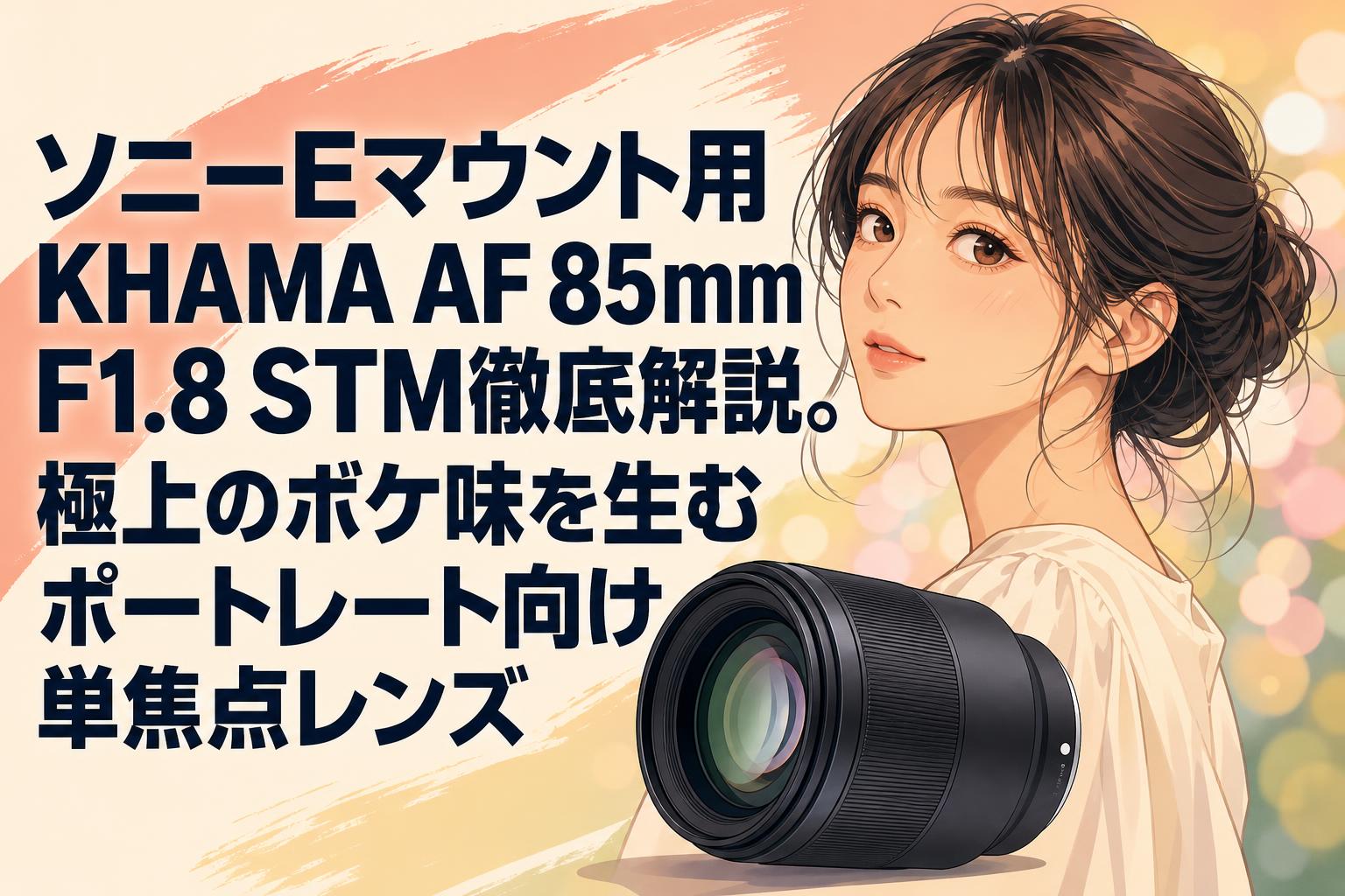 ソニーEマウント用KHAMA AF 85mm F1.8 STM徹底解説。極上のボケ味を生むポートレート向け単焦点レンズ