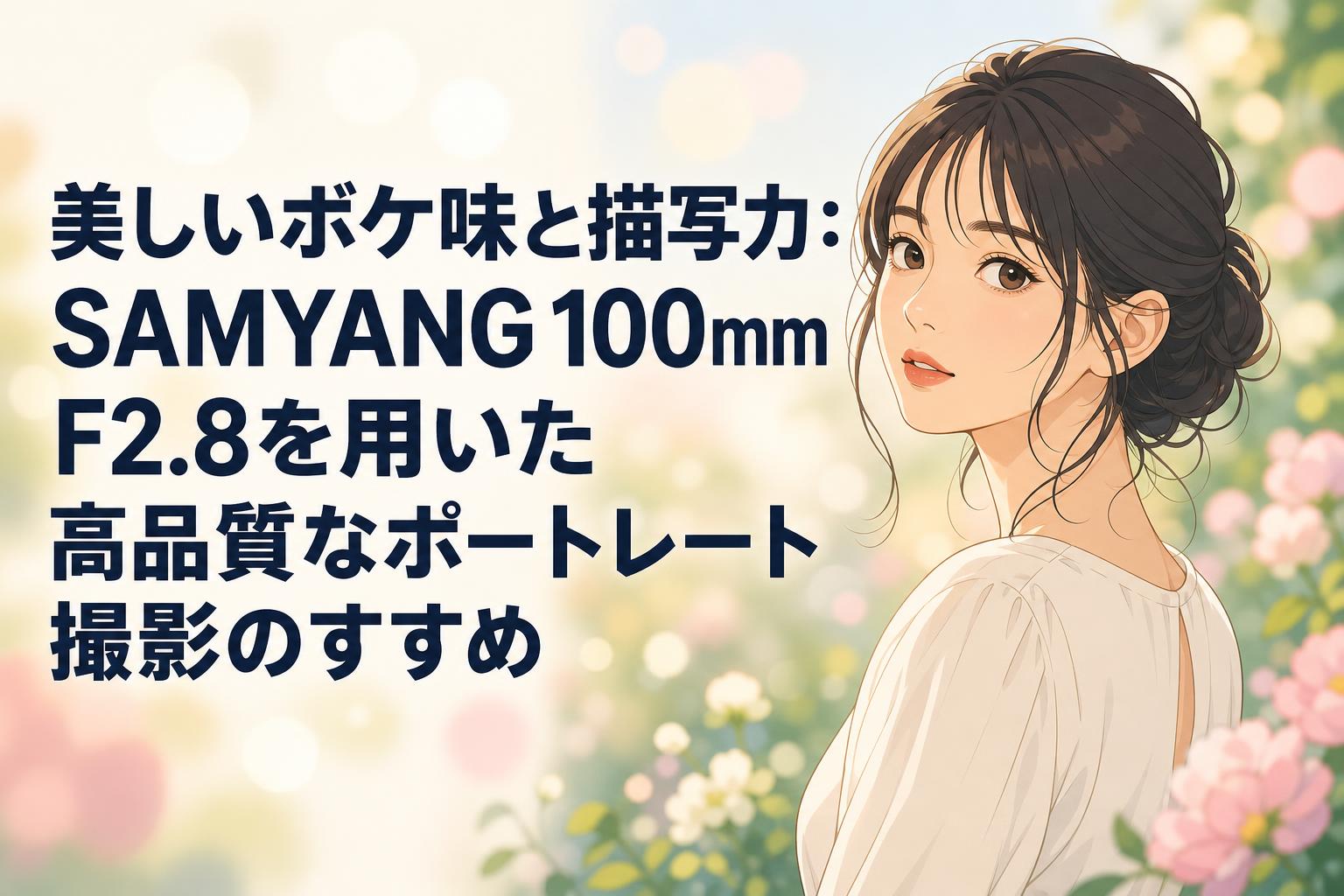 美しいボケ味と描写力：SAMYANG 100mm F2.8を用いた高品質なポートレート撮影のすすめ