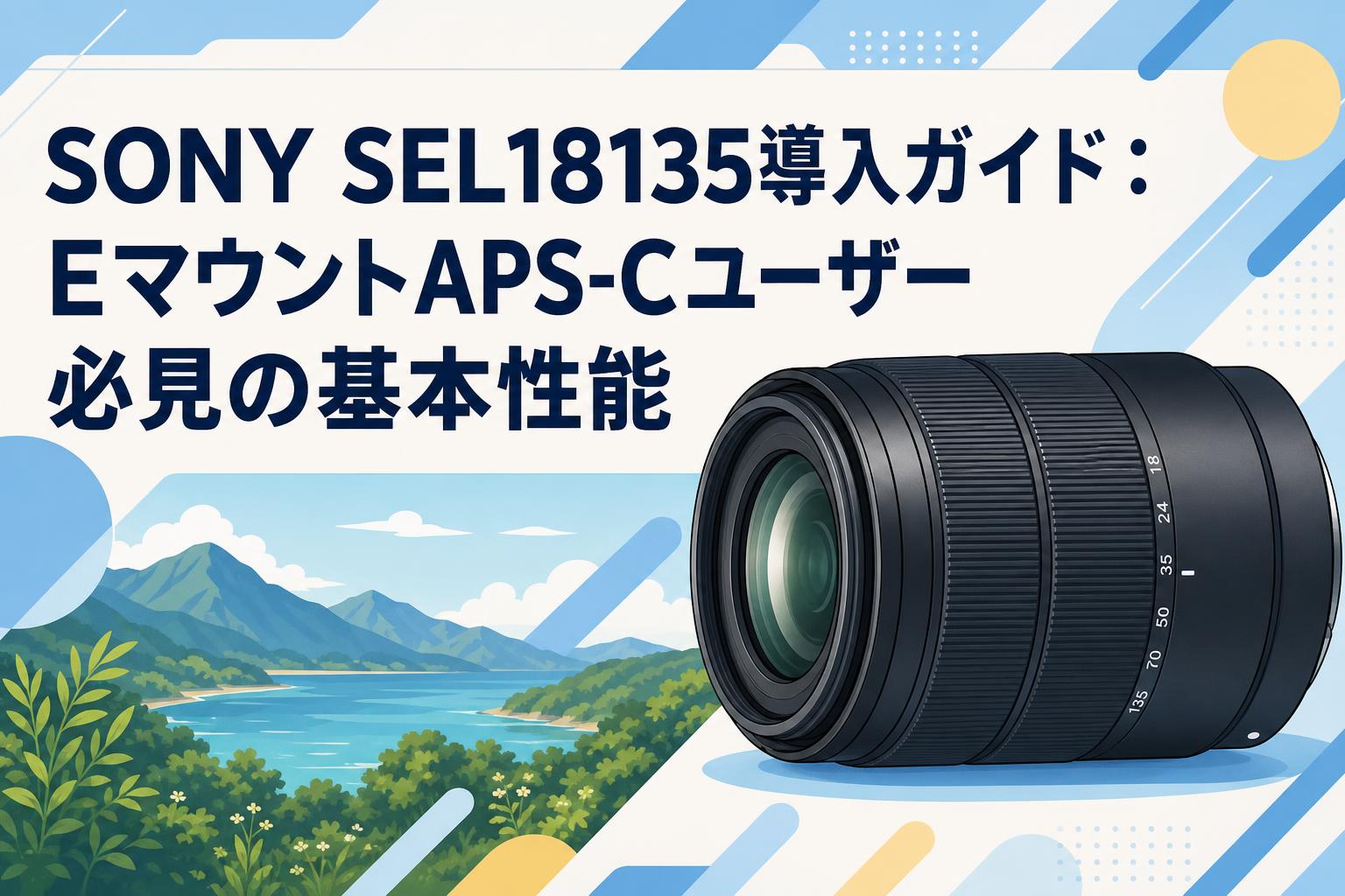 SONY SEL18135導入ガイド：EマウントAPS-Cユーザー必見の基本性能