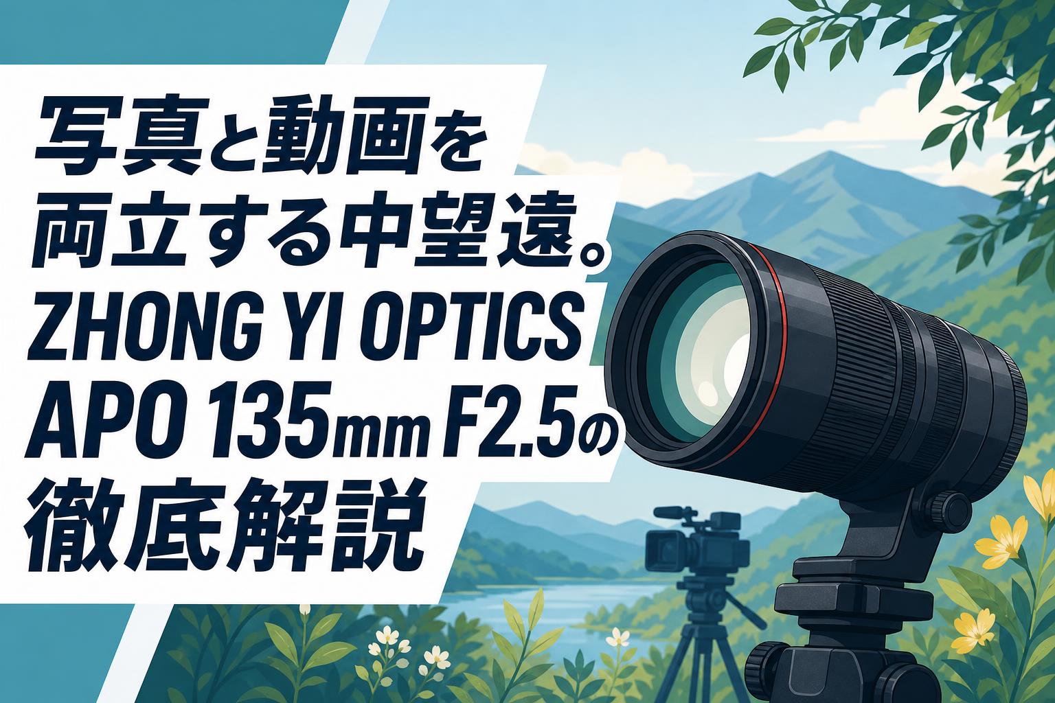 写真と動画を両立する中望遠。ZHONG YI OPTICS APO 135mm F2.5の徹底解説