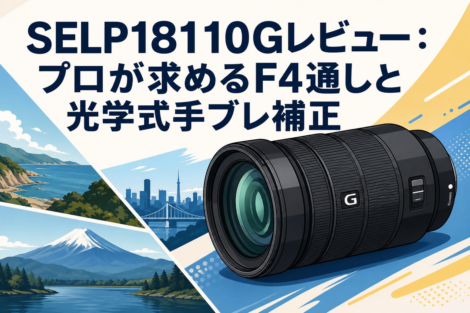 SELP18110Gレビュー：プロが求めるF4通しと光学式手ブレ補正