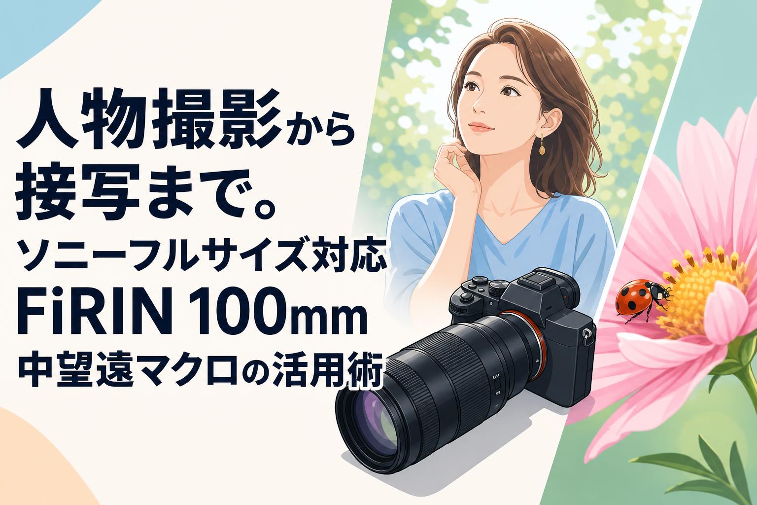 人物撮影から接写まで。ソニーフルサイズ対応FiRIN 100mm中望遠マクロの活用術