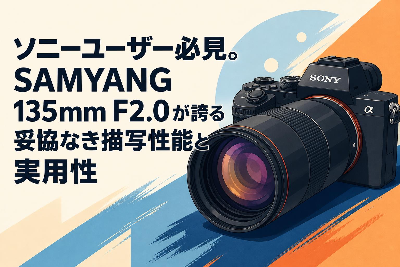 ソニーユーザー必見。SAMYANG 135mm F2.0が誇る妥協なき描写性能と実用性