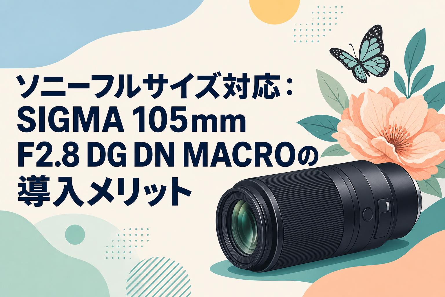 ソニーフルサイズ対応：SIGMA 105mm F2.8 DG DN MACROの導入メリット
