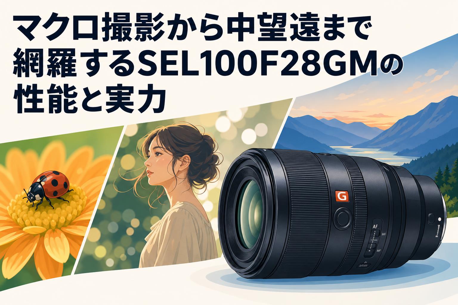 マクロ撮影から中望遠まで網羅するSEL100F28GMの性能と実力