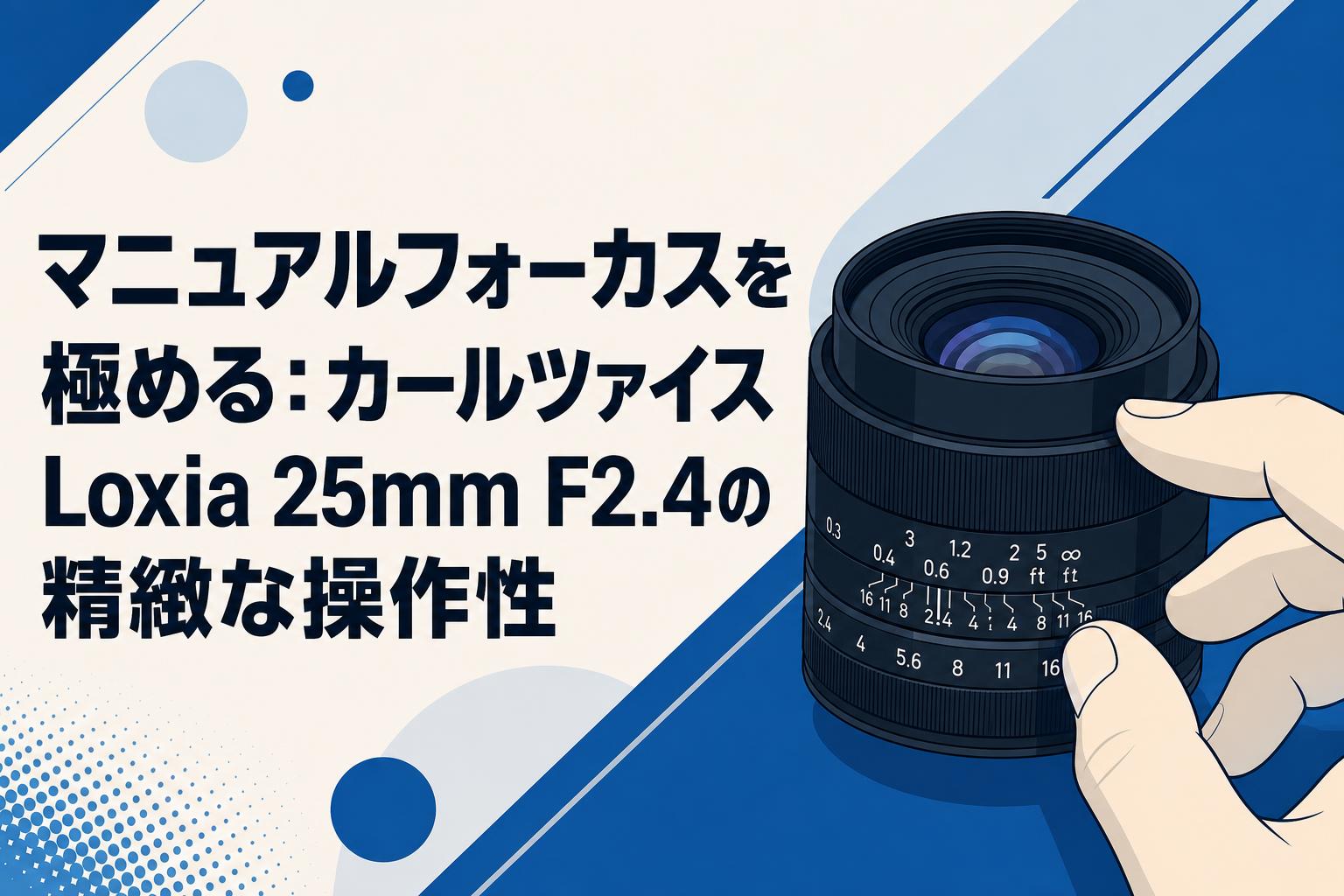 マニュアルフォーカスを極める：カールツァイス Loxia 25mm F2.4の精緻な操作性