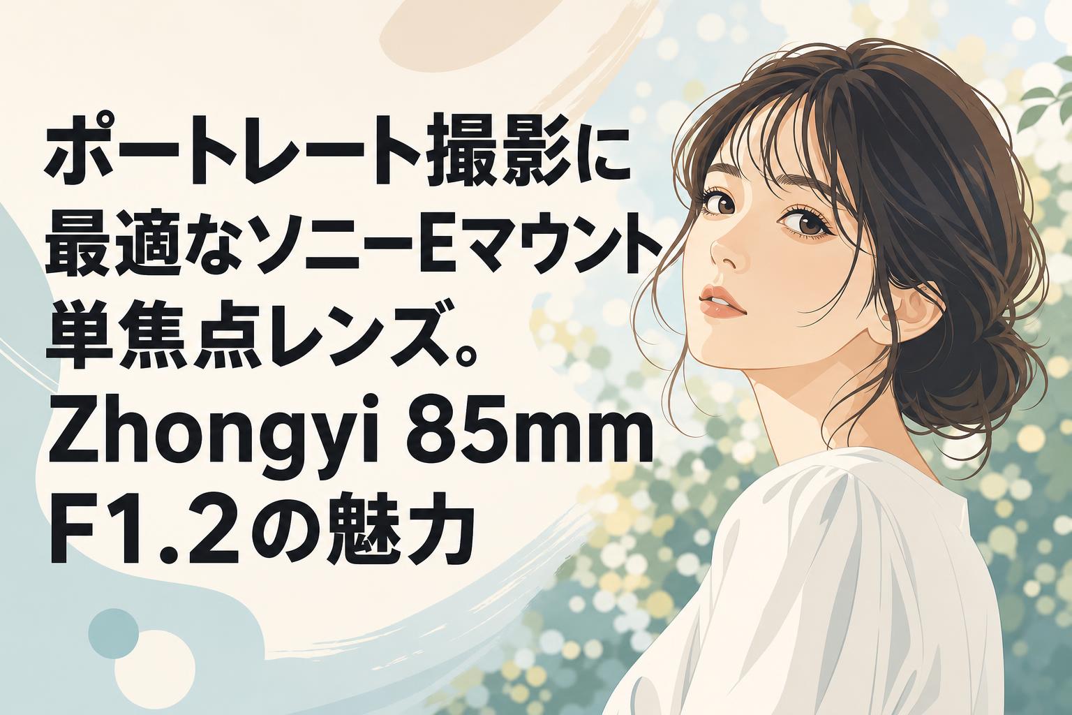 ポートレート撮影に最適なソニーEマウント単焦点レンズ。Zhongyi 85mm F1.2の魅力