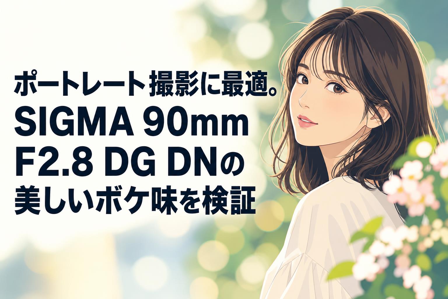 ポートレート撮影に最適。SIGMA 90mm F2.8 DG DNの美しいボケ味を検証