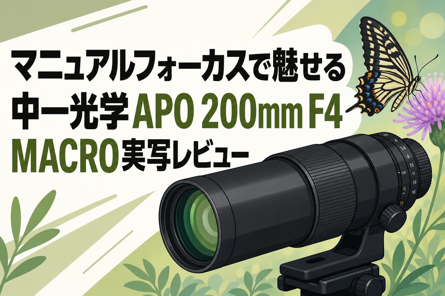 マニュアルフォーカスで魅せる 中一光学APO 200mm F4 MACRO実写レビュー