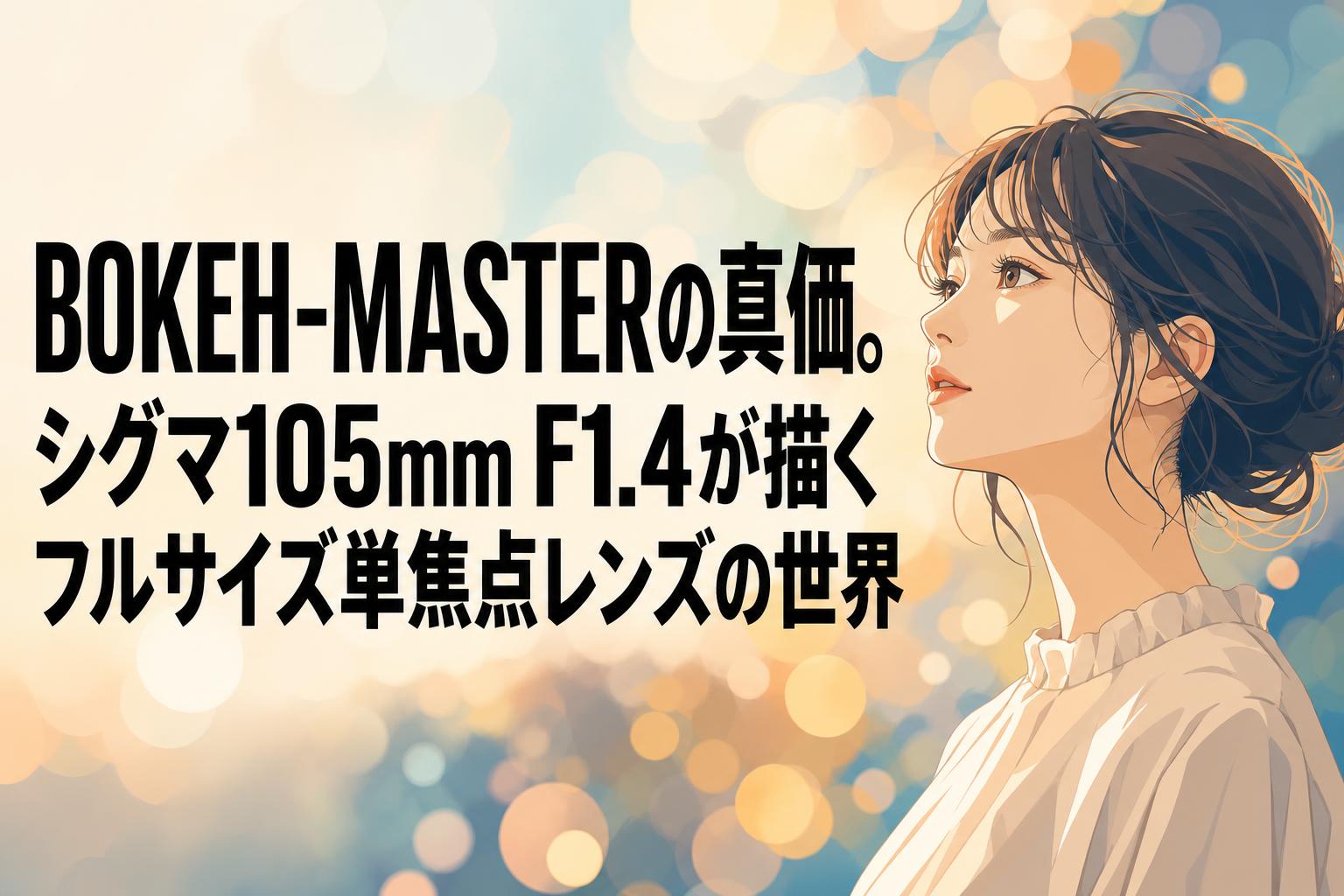 BOKEH-MASTERの真価。シグマ105mm F1.4が描くフルサイズ単焦点レンズの世界