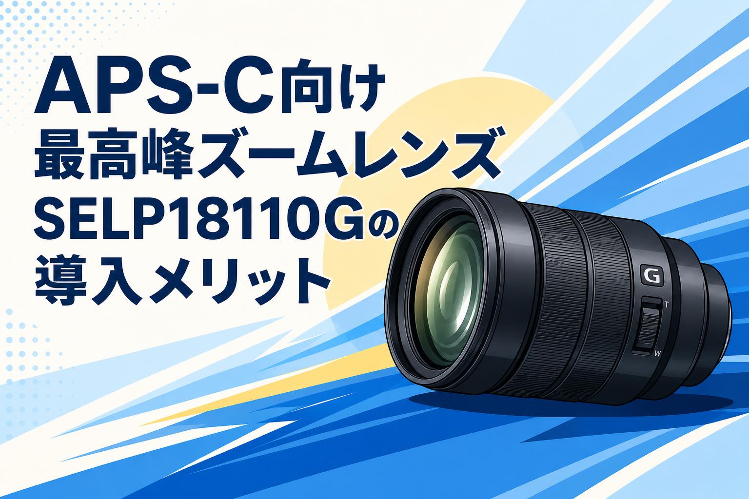 APS-C向け最高峰ズームレンズSELP18110Gの導入メリット