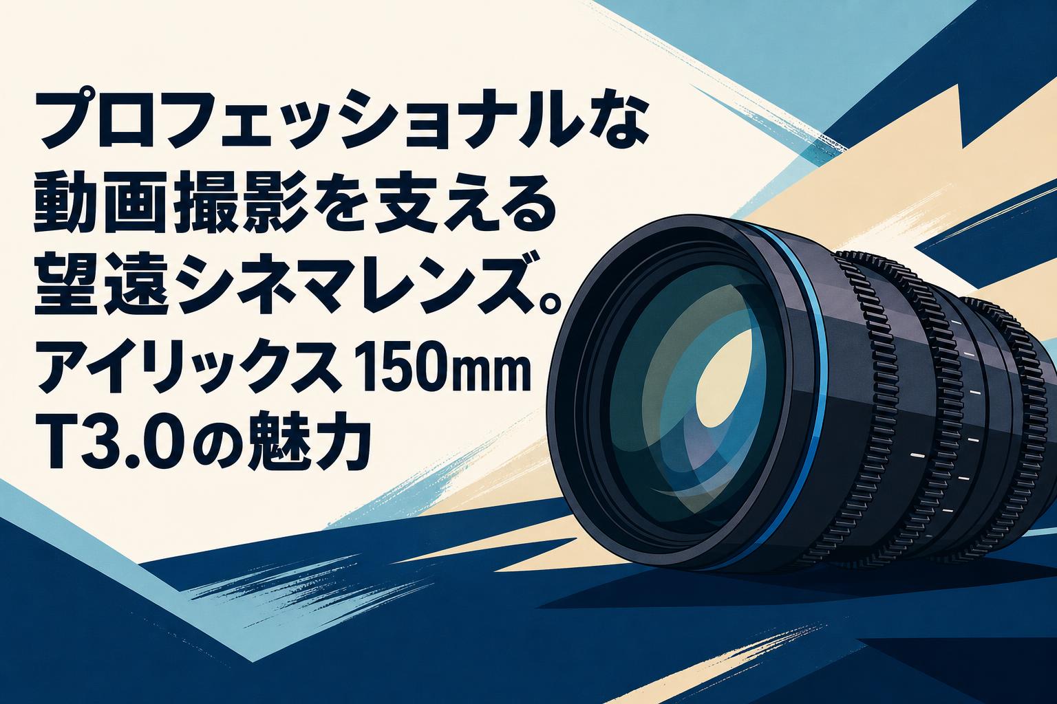 プロフェッショナルな動画撮影を支える望遠シネマレンズ。アイリックス 150mm T3.0の魅力