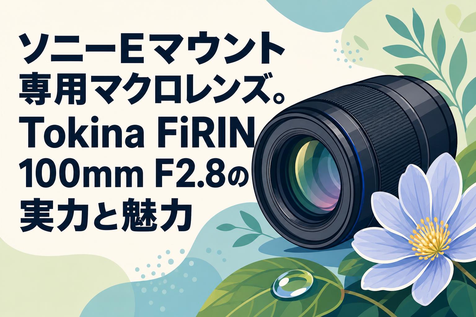 ソニーEマウント専用マクロレンズ。Tokina FiRIN 100mm F2.8の実力と魅力