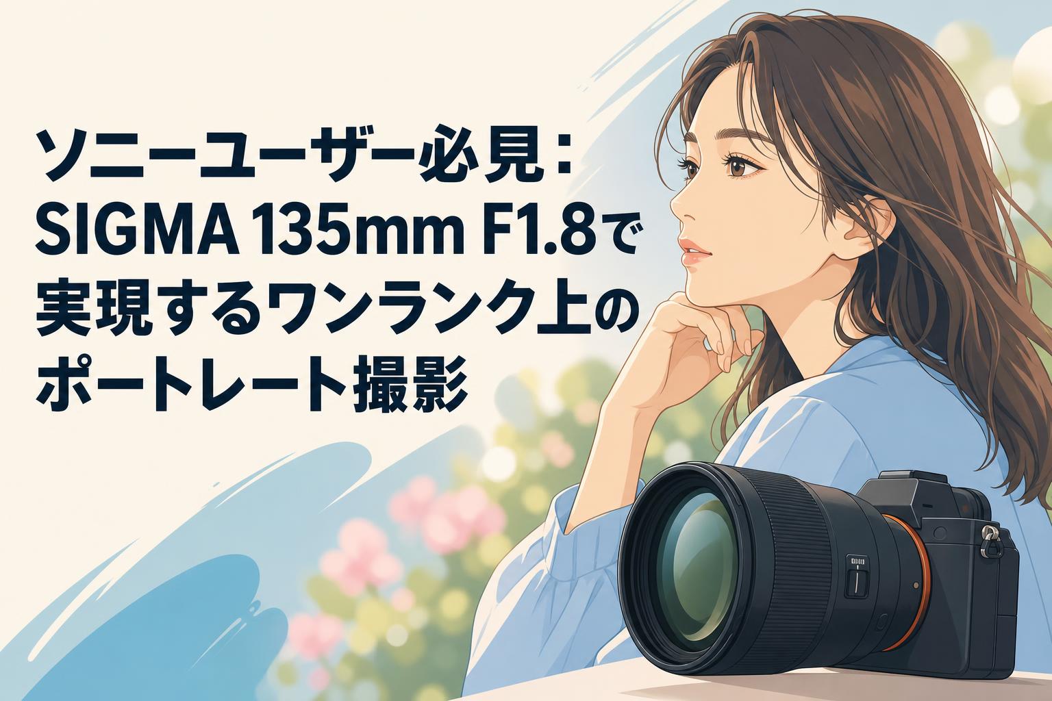 ソニーユーザー必見：SIGMA 135mm F1.8で実現するワンランク上のポートレート撮影