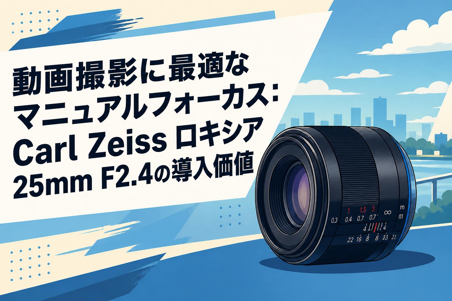 動画撮影に最適なマニュアルフォーカス：Carl Zeiss ロキシア 25mm F2.4の導入価値