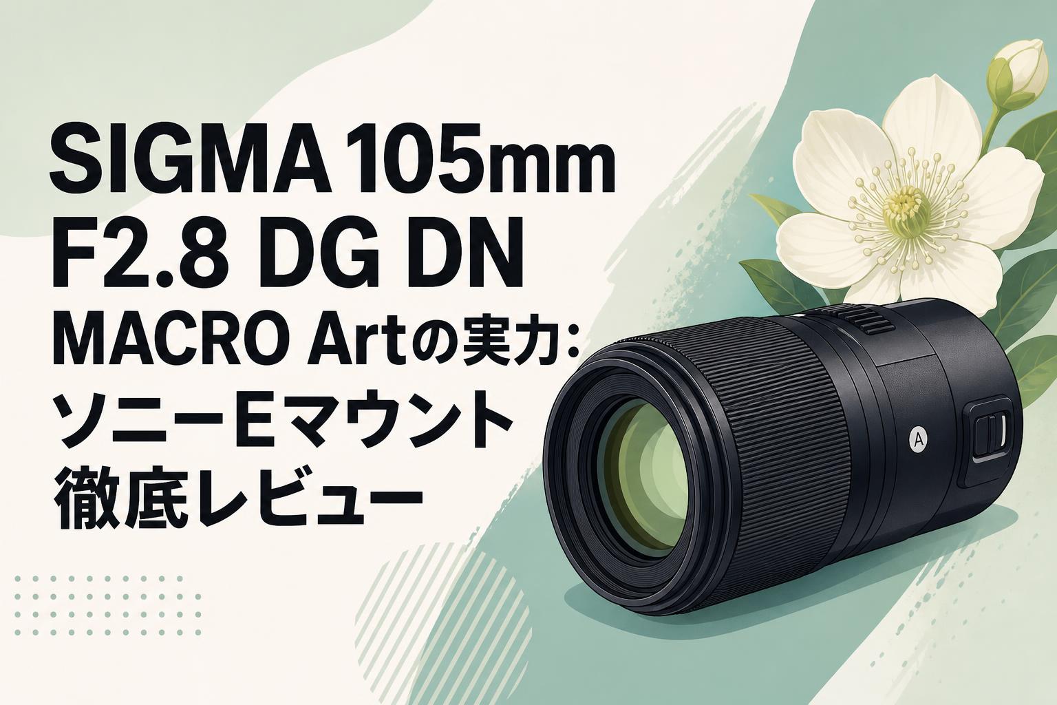 SIGMA 105mm F2.8 DG DN MACRO Artの実力：ソニーEマウント徹底レビュー