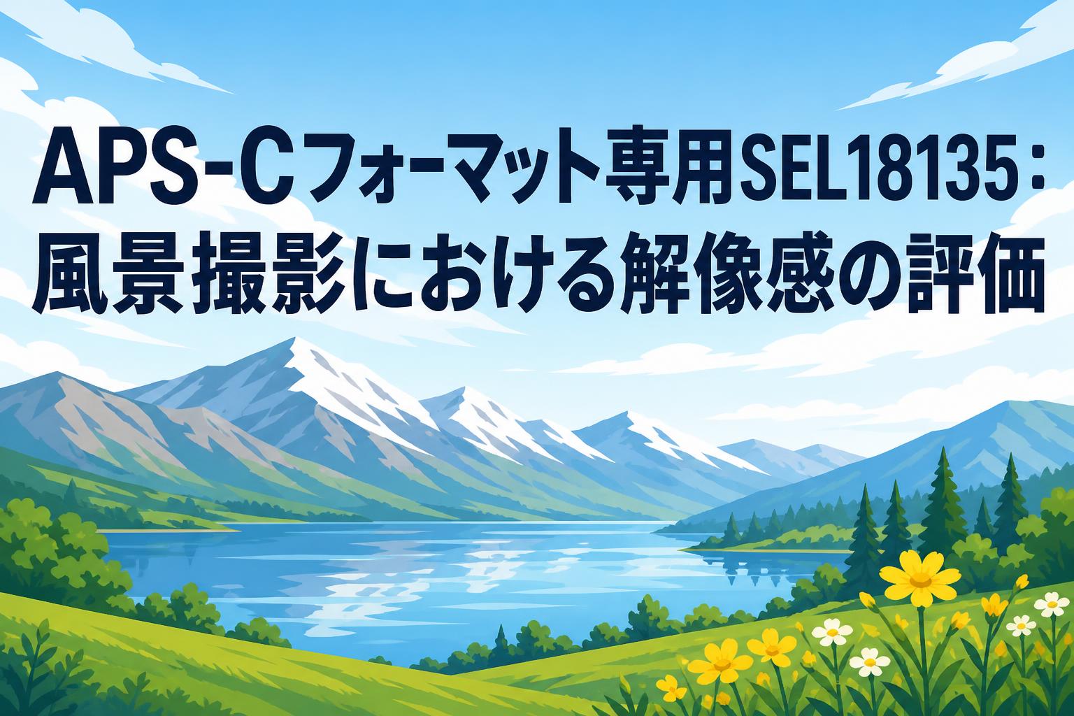 APS-Cフォーマット専用SEL18135：風景撮影における解像感の評価