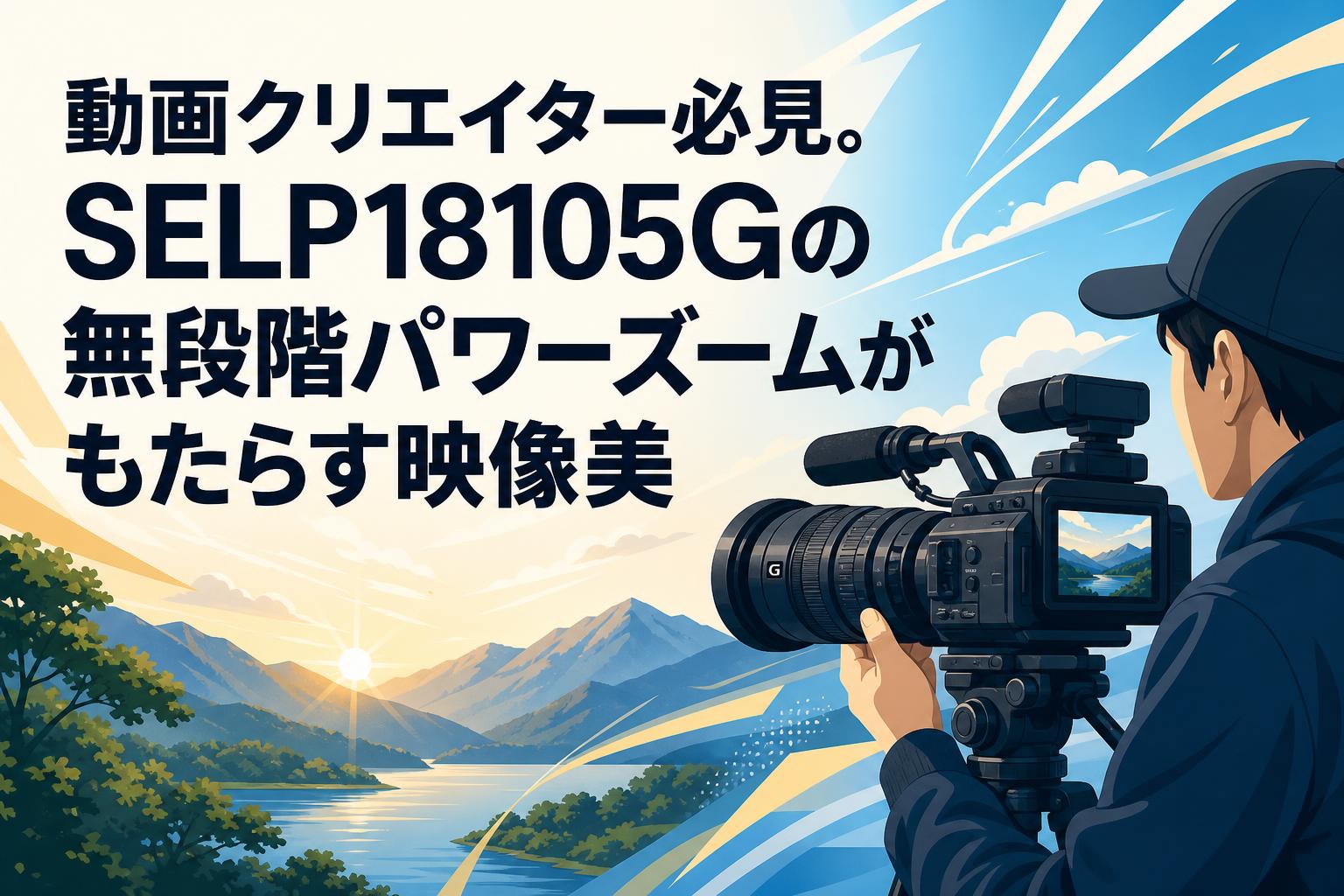 動画クリエイター必見。SELP18105Gの無段階パワーズームがもたらす映像美