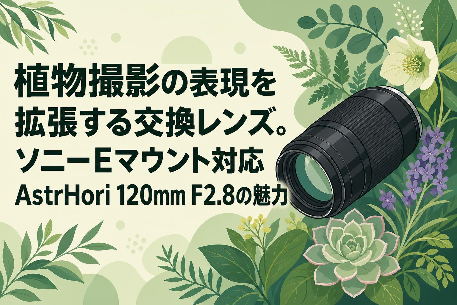 植物撮影の表現を拡張する交換レンズ。ソニーEマウント対応AstrHori 120mm F2.8の魅力