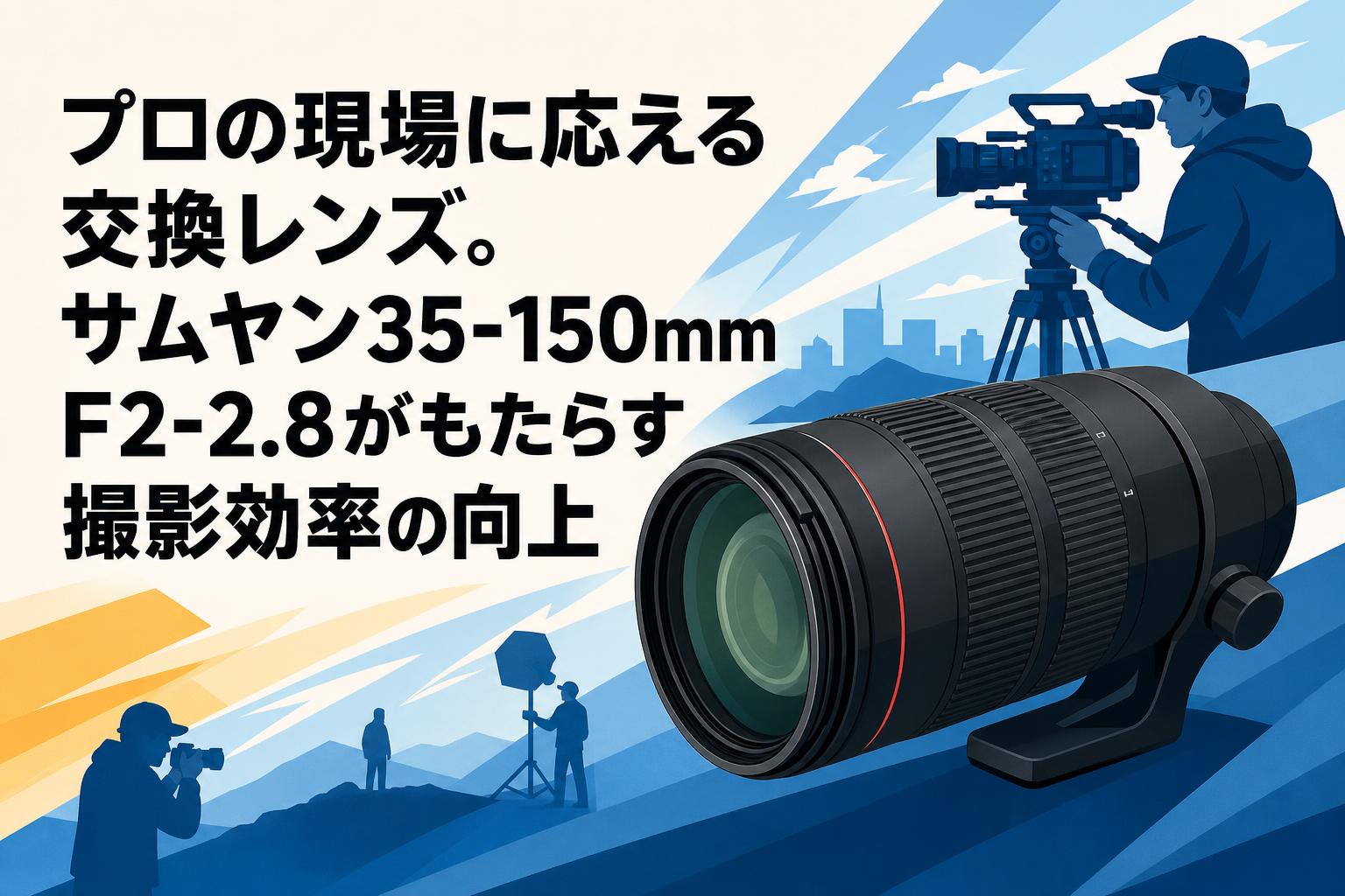 プロの現場に応える交換レンズ。サムヤン35-150mm F2-2.8がもたらす撮影効率の向上