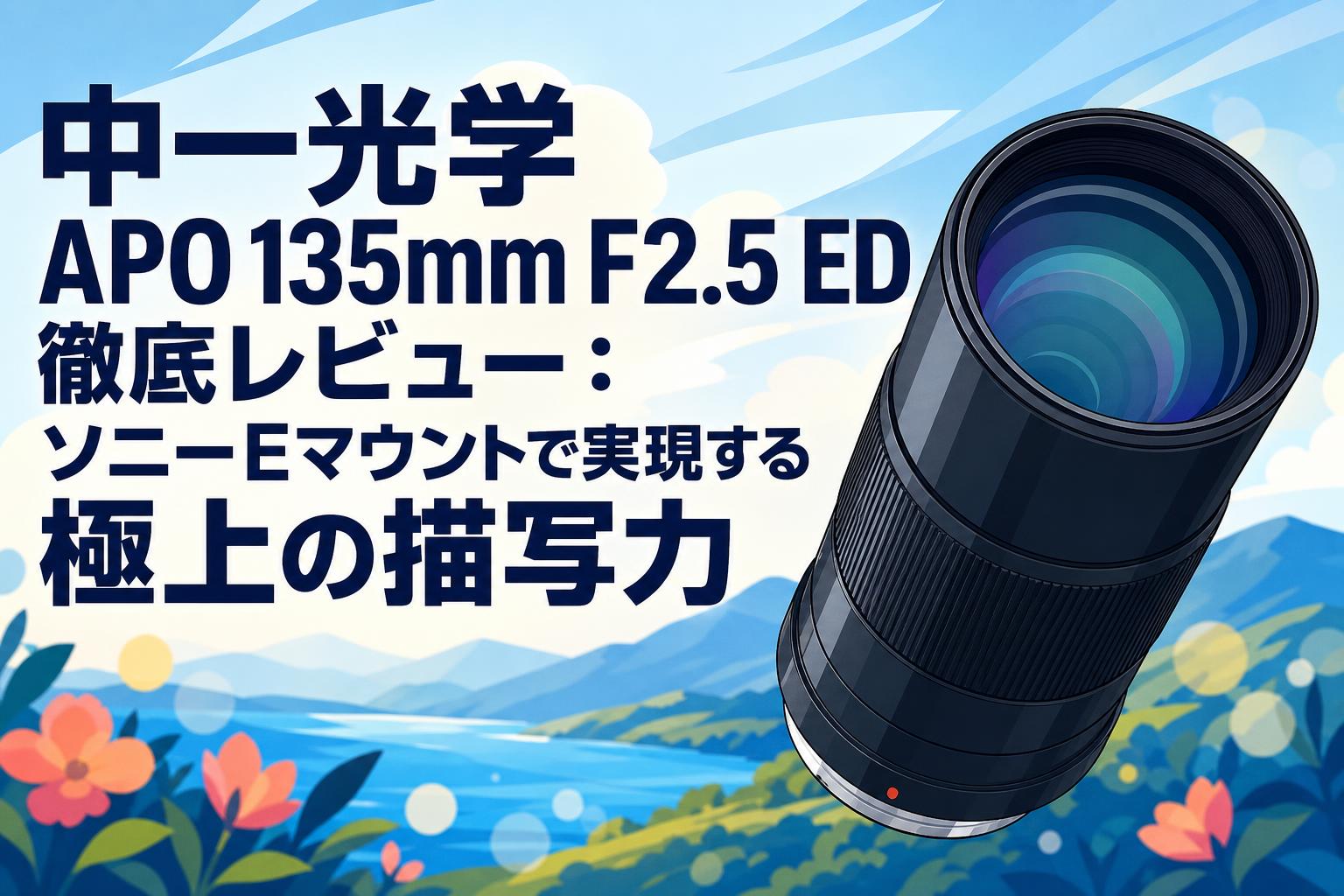 中一光学 APO 135mm F2.5 ED 徹底レビュー：ソニーEマウントで実現する極上の描写力
