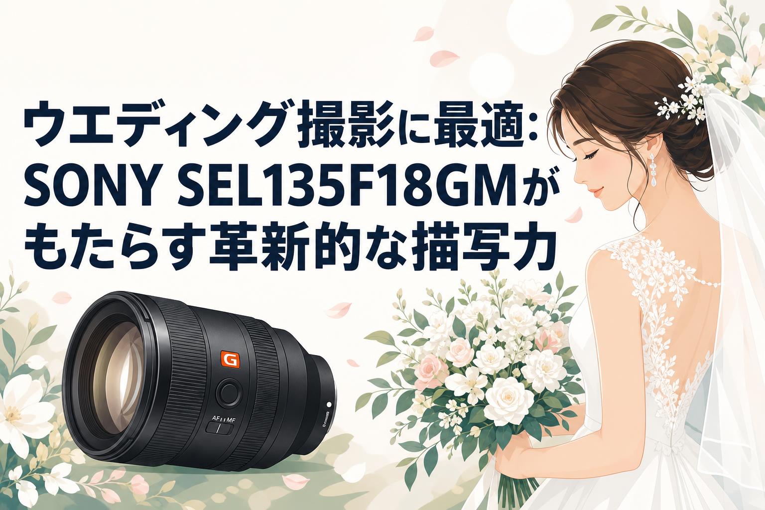 ウエディング撮影に最適：SONY SEL135F18GMがもたらす革新的な描写力