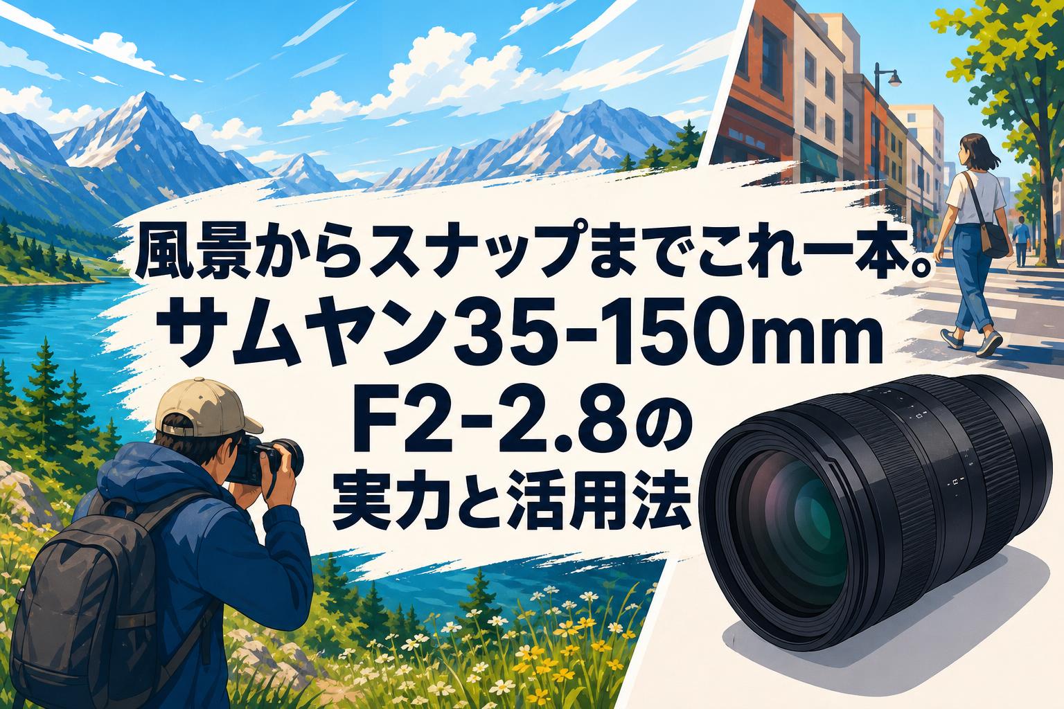 風景からスナップまでこれ一本。サムヤン35-150mm F2-2.8の実力と活用法