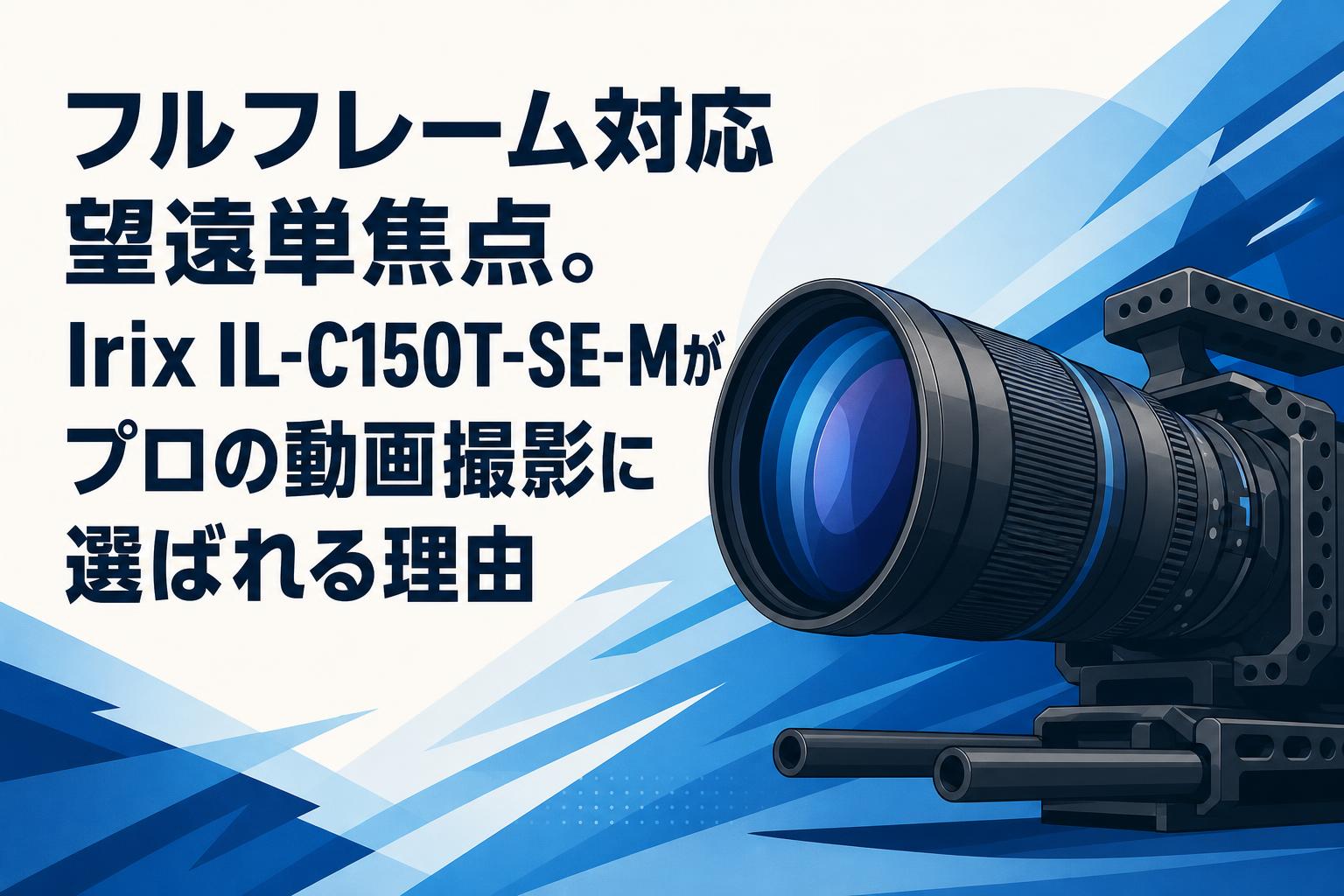 フルフレーム対応望遠単焦点。Irix IL-C150T-SE-Mがプロの動画撮影に選ばれる理由