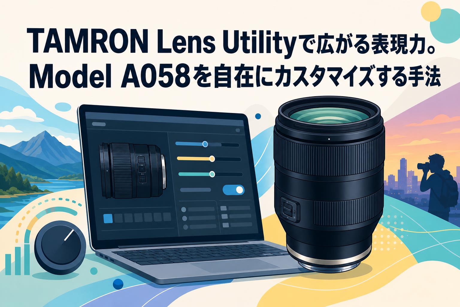 TAMRON Lens Utilityで広がる表現力。Model A058を自在にカスタマイズする手法