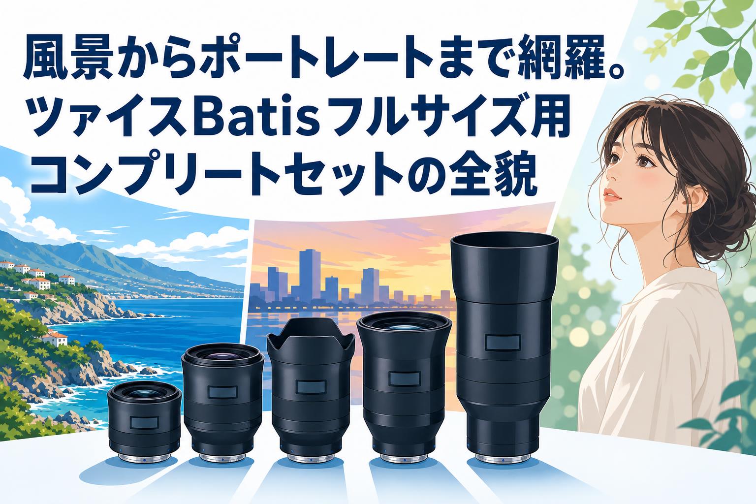 風景からポートレートまで網羅。ツァイスBatisフルサイズ用コンプリートセットの全貌