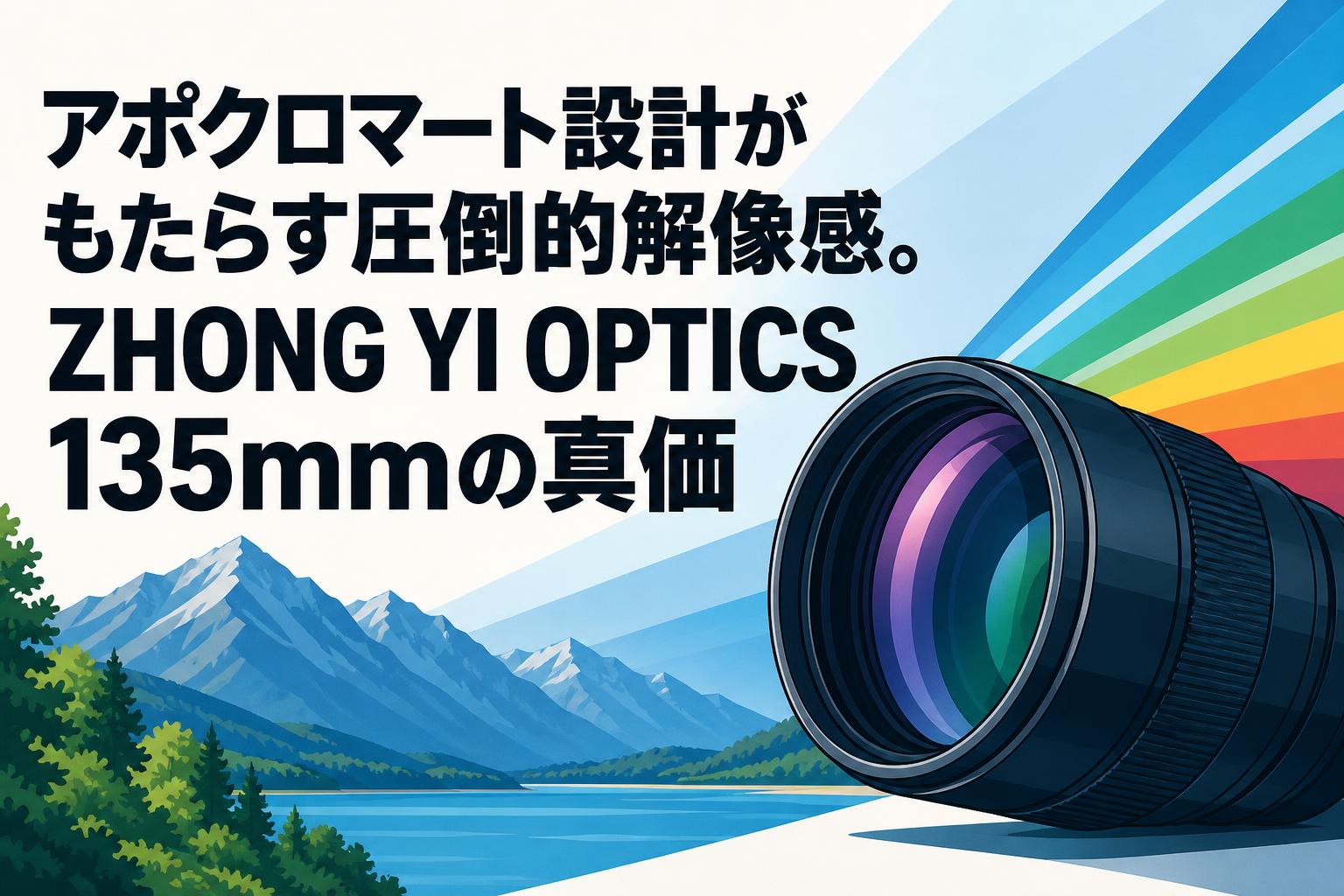アポクロマート設計がもたらす圧倒的解像感。ZHONG YI OPTICS 135mmの真価