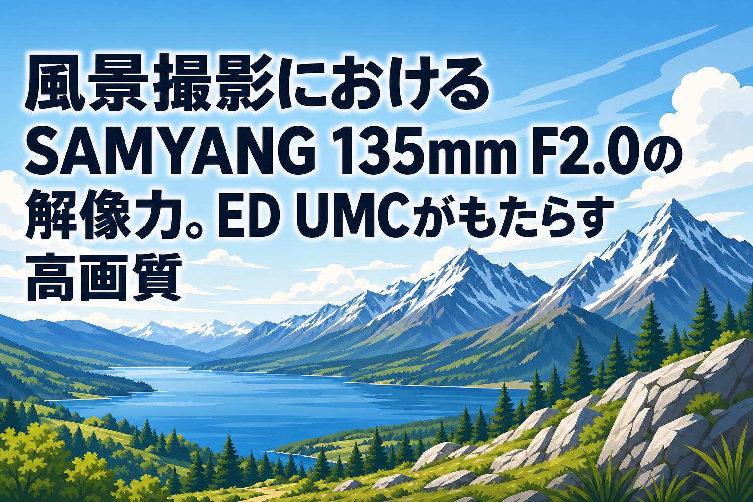 風景撮影におけるSAMYANG 135mm F2.0の解像力。ED UMCがもたらす高画質