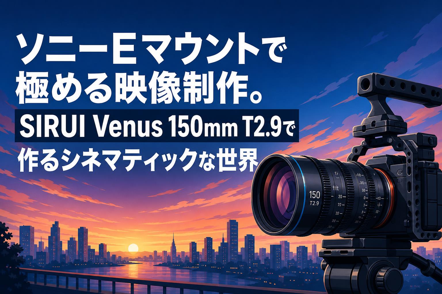 ソニーEマウントで極める映像制作。SIRUI Venus 150mm T2.9で作るシネマティックな世界