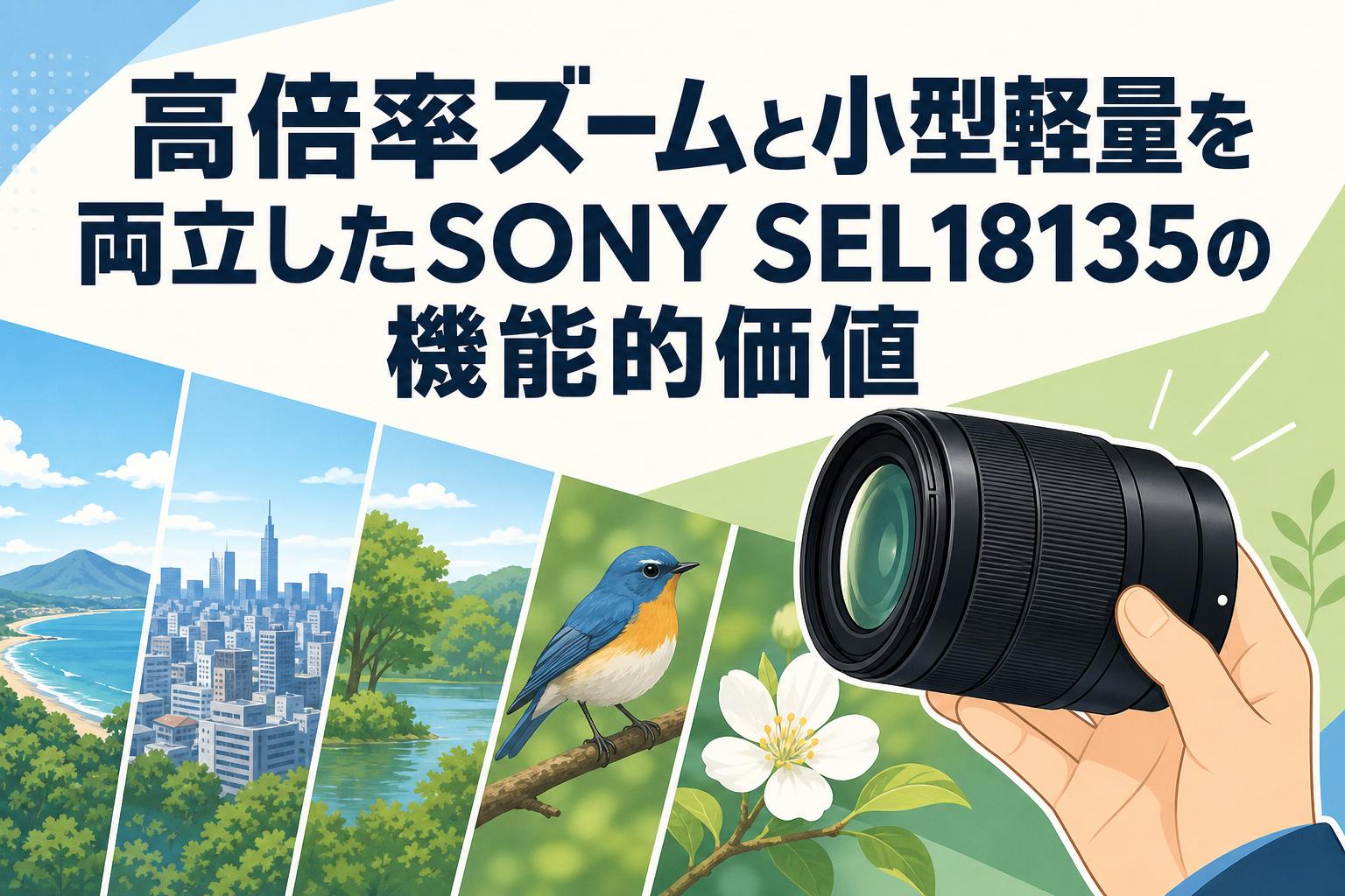 高倍率ズームと小型軽量を両立したSONY SEL18135の機能的価値