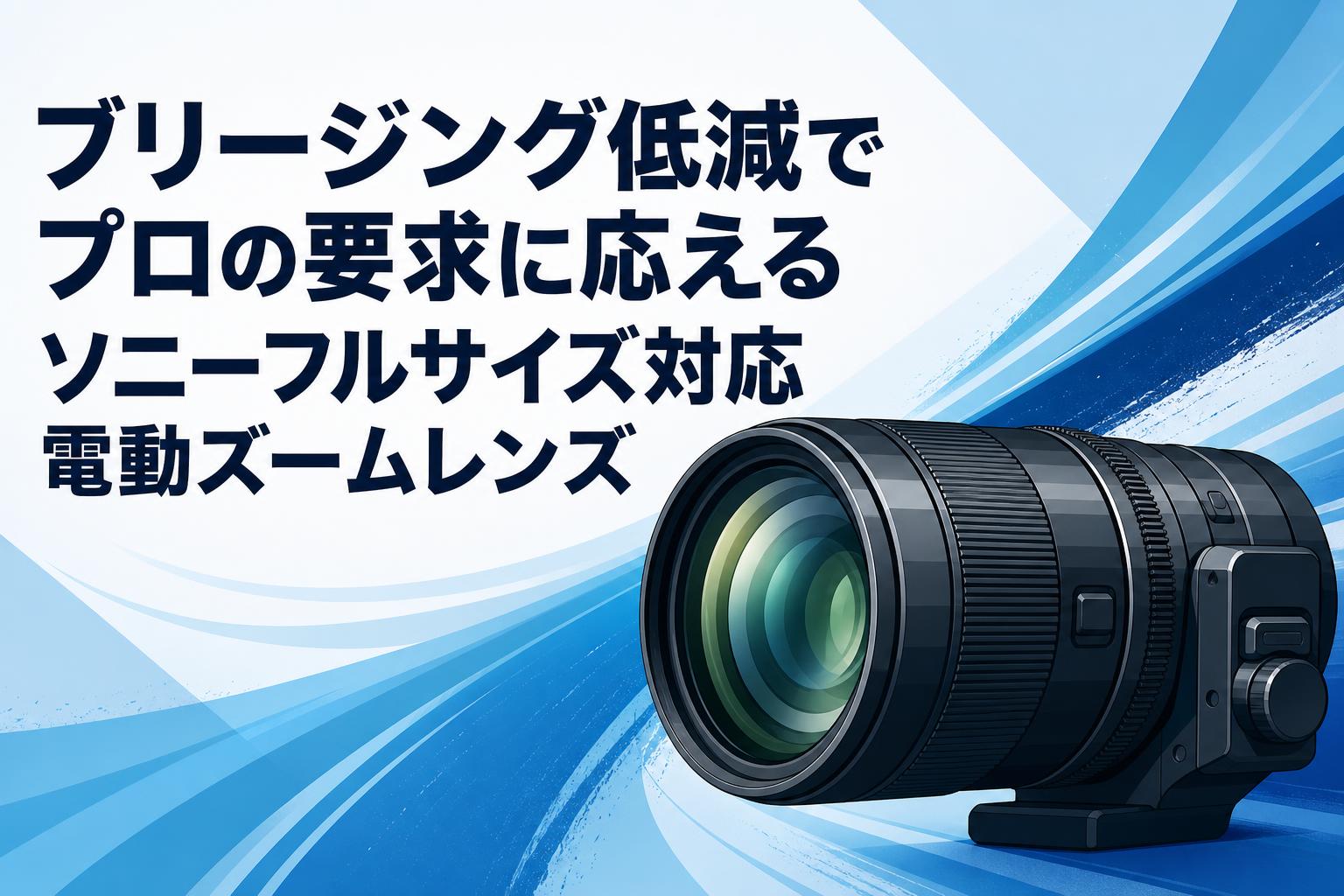 ブリージング低減でプロの要求に応えるソニーフルサイズ対応電動ズームレンズ